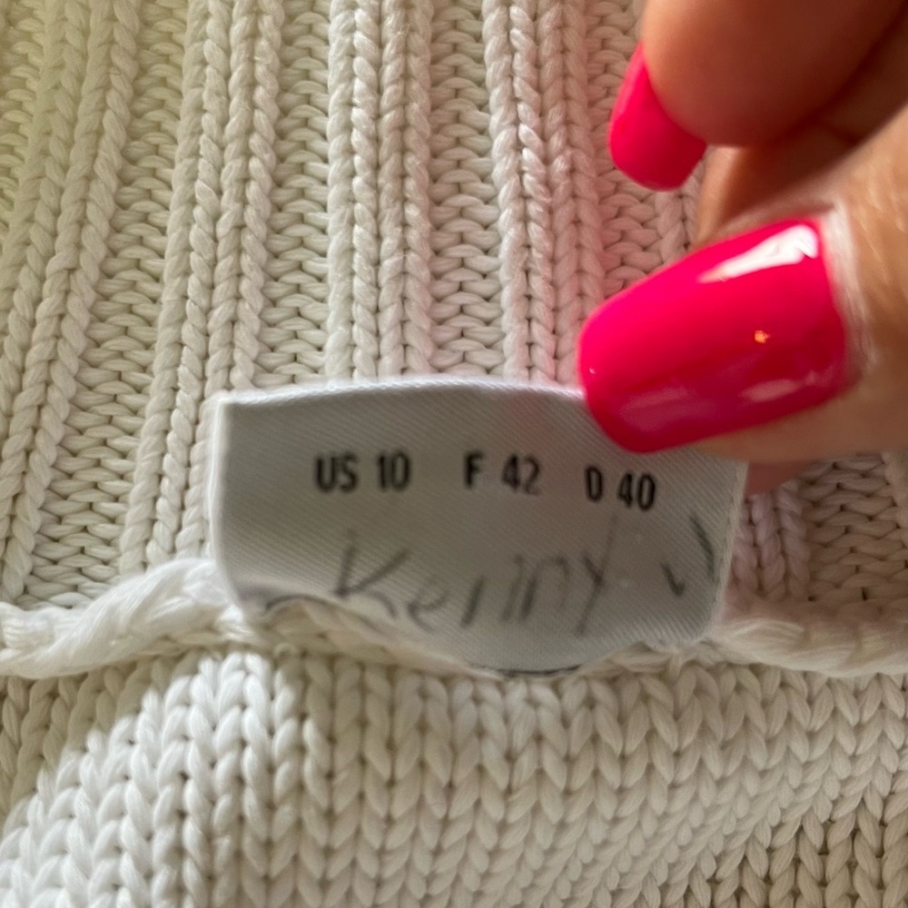 Akris Punto White Cotton Jacket Cardigan size 10 - Picture 14 of 14